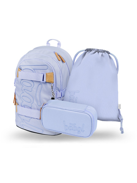 BAAGL  BAAGL 3 SET Skate Lilac: rucsac, penar, sac