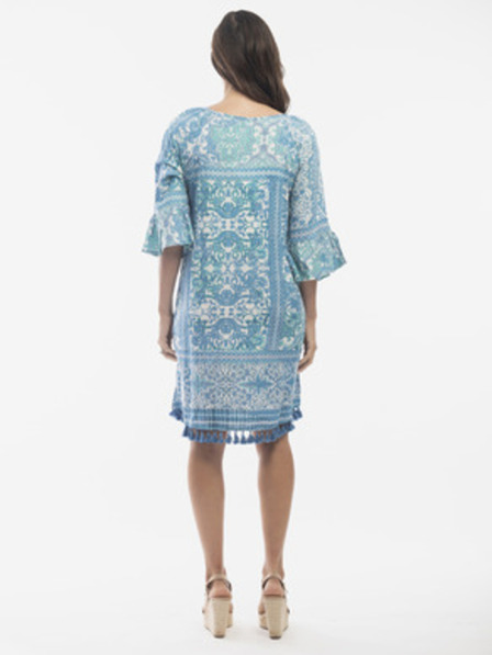 Orientique Rochie pentru femei cu model albastru