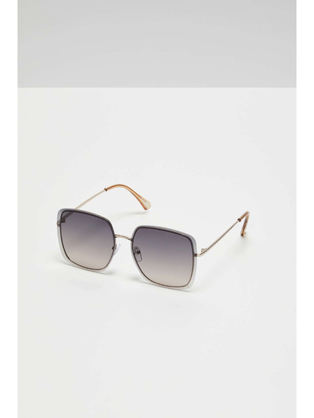 Moodo Ochelari de soare negri cu rame metalice Moodo