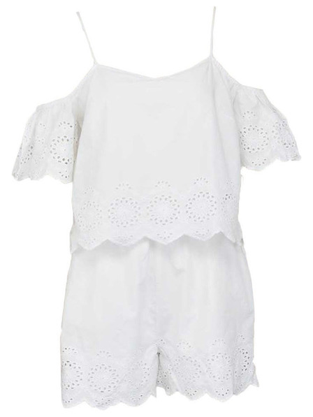 CAMAIEU Salopetă albă CAMAIEU