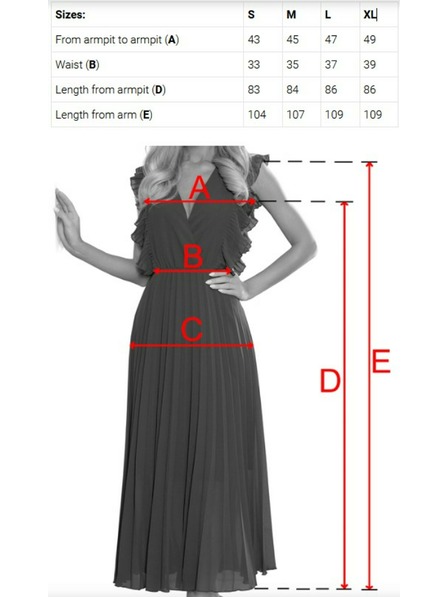 numoco LINDA Rochie șifon ușoară cu decupaj dantelat - bej