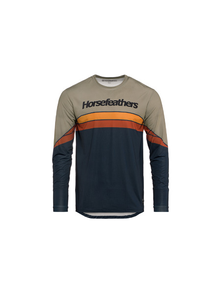 Horsefeathers Bike tricou Quantum LS - indigo/taupe