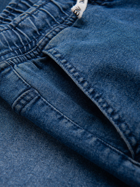 Ombre Clothing Pantaloni denim pentru bărbați JOGGERS cu efect spălat - albastru V2 OM-PADJ-0267 Ombre Clothing