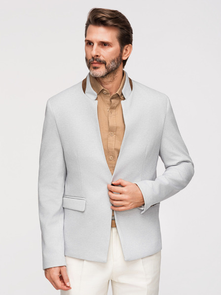 Ombre Clothing Jachetă bărbătească bronzată cu guler ridicat Ombre Clothing