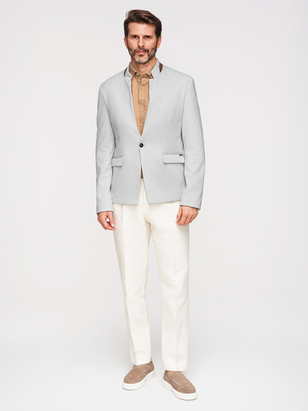 Ombre Clothing Jachetă bărbătească bronzată cu guler ridicat Ombre Clothing