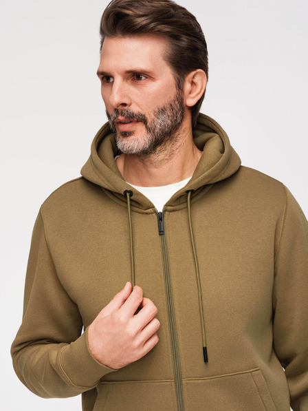 Ombre Clothing Hanorac elastic din bumbac BASIC pentru bărbați Ombre Clothing