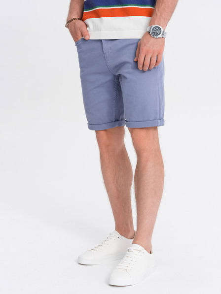 Ombre Clothing Pantaloni scurți casual bărbați albastru deschis Ombre Clothing W303