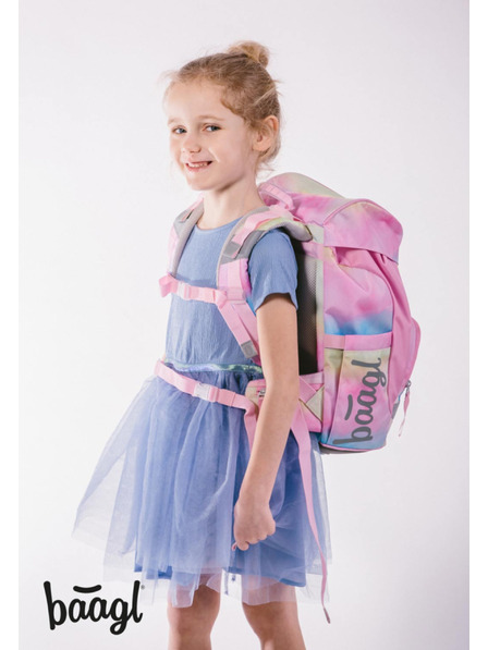 BAAGL  BAAGL SET 3 Airy Rainbow Unicorn: servieta, penar, saculet