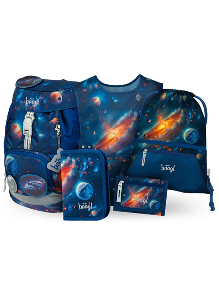 BAAGL  BAAGL SET 5 Airy Univers: rucsac, penar, saculet, sort, portofel