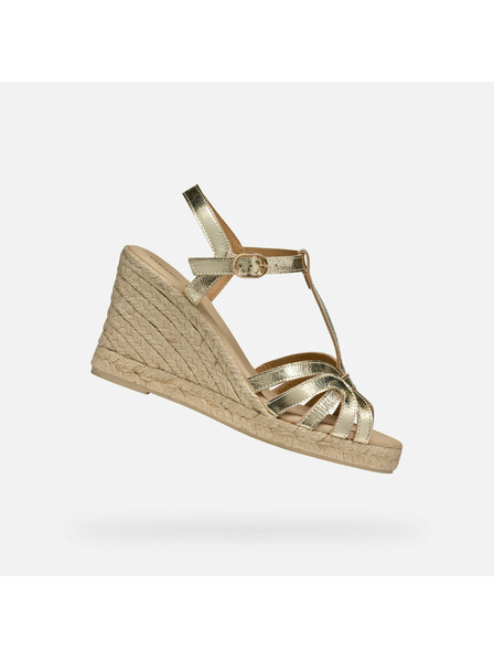 Geox Sandale aurii pentru femei Geox Gelsa