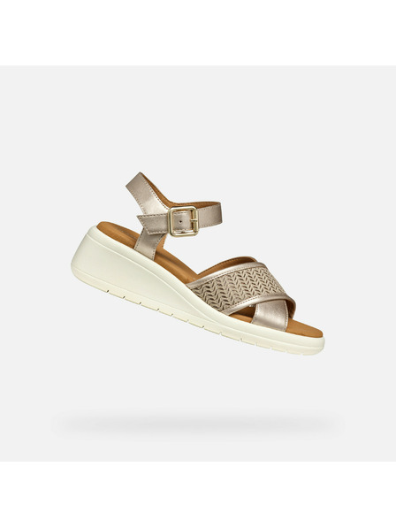 Geox Sandale argintii pentru femei Geox Meliconia