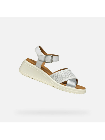Geox Sandale albe pentru femei Geox Meliconia