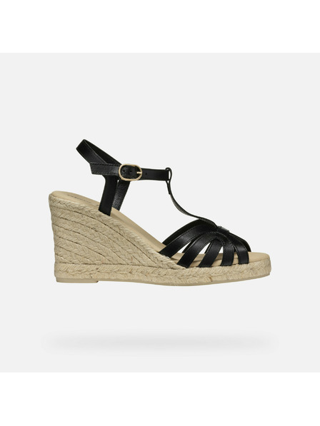 Geox Sandale negre pentru femei Geox Gelsa