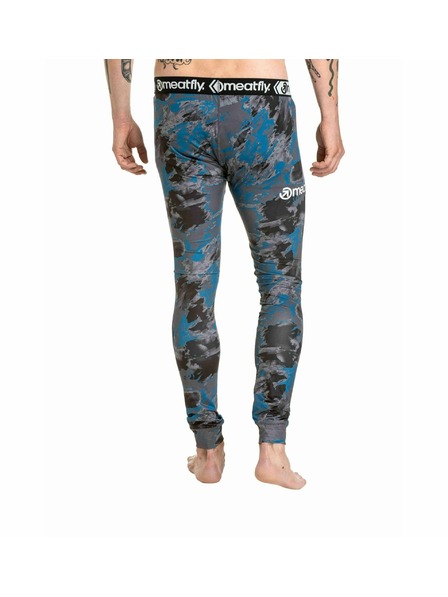 Meatfly Pantaloni termici pentru bărbați Meatfly Sloan Mossy Petrol