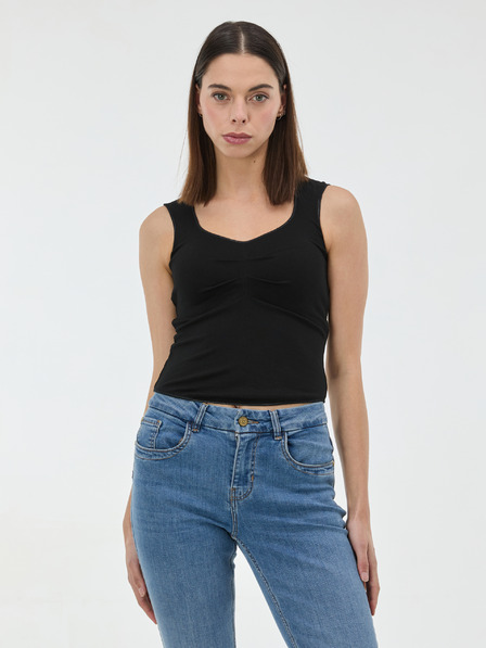 Orsay Maiou negru pentru femei cu volane ORSAY