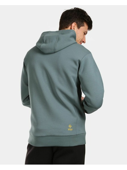 Kilpi Hanorac din bumbac cu glugă pentru bărbați Kilpi SALAMANA-M Verde Închis
