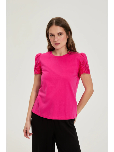 Moodo Tricou neted fuchsia Moodo