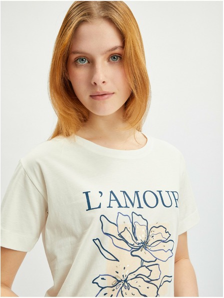 Orsay Tricou de damă crem ORSAY