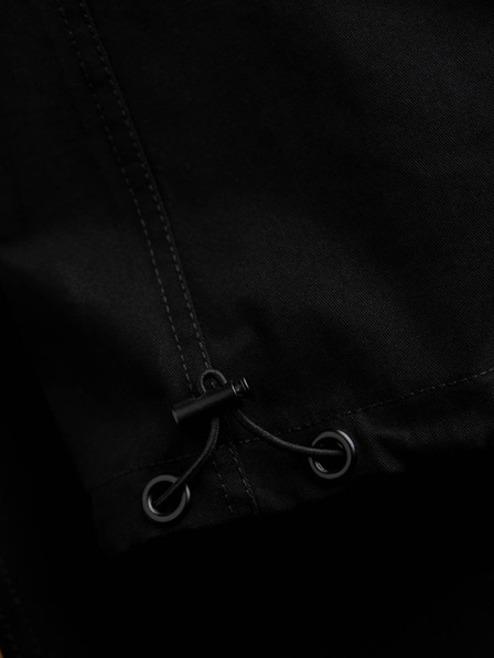 Ombre Clothing Pantaloni cargo negri bărbați Ombre Clothing