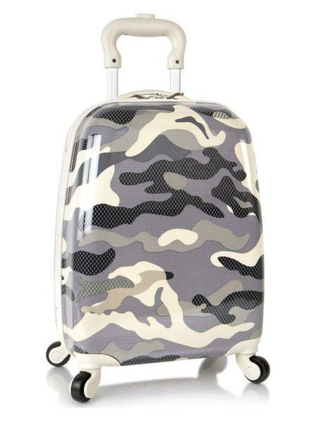 Heys Heys Kids 4w Grey Camo Patterned Suitcase