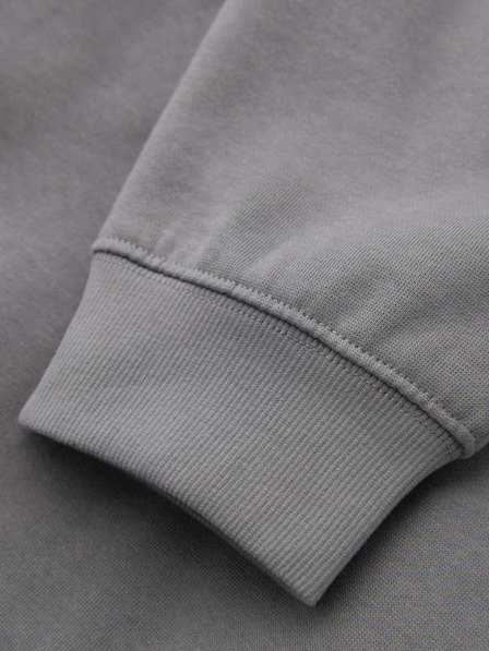 Ombre Clothing Pantaloni de trening bărbătești BASIC cu nervuri pe perne - gri V8 OM-PABS-0305 Ombre Clothing