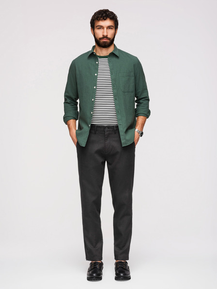 Ombre Clothing Pantaloni OM-PACP-0294 - negru Ombre Clothing