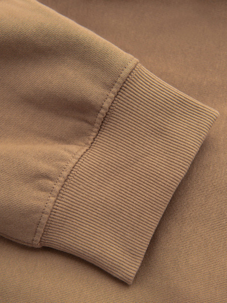 Ombre Clothing Pantaloni de trening bărbătești BASIC jogger cu pernă nervurată - maro V2 OM-PABS-0305 Ombre Clothing