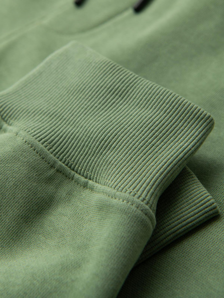 Ombre Clothing Pantaloni de trening bărbătești BASIC jogger cu pernă nervurată - verde V3 OM-PABS-0305 Ombre Clothing