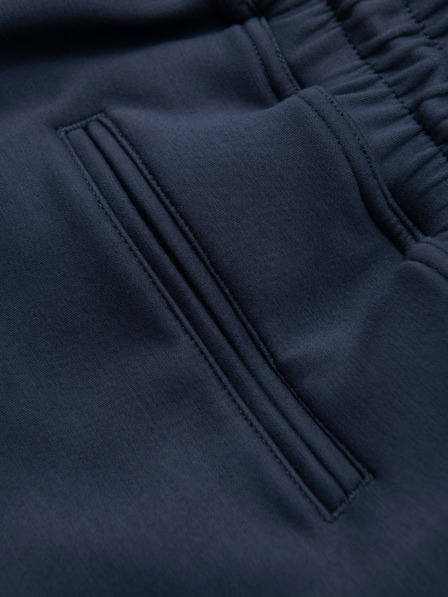 Ombre Clothing Pantaloni scurți pentru bărbați din tricot neted REGULAR FIT - albastru închis V4 OM-SRBC-0153 Ombre Clothing