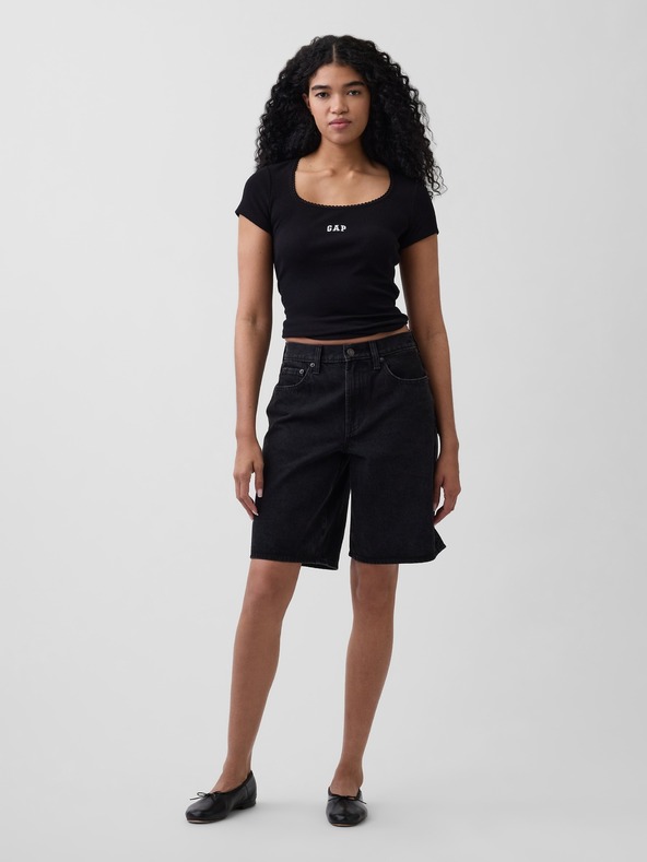 GAP Tricou Rib Logo GAP