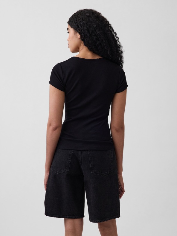 GAP Tricou Rib Logo GAP
