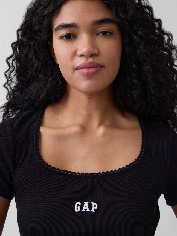 GAP Tricou Rib Logo GAP