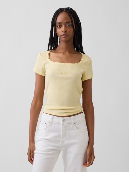 GAP Tricou Rib Logo GAP