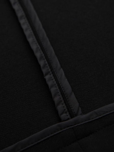 Ombre Clothing Sacou negru SLIM cu textură fină pentru bărbați