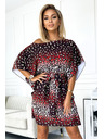 numoco SOFIA Rochie fluture cu centură în talie - jaguar