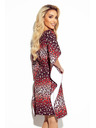 numoco SOFIA Rochie fluture cu centură în talie - jaguar