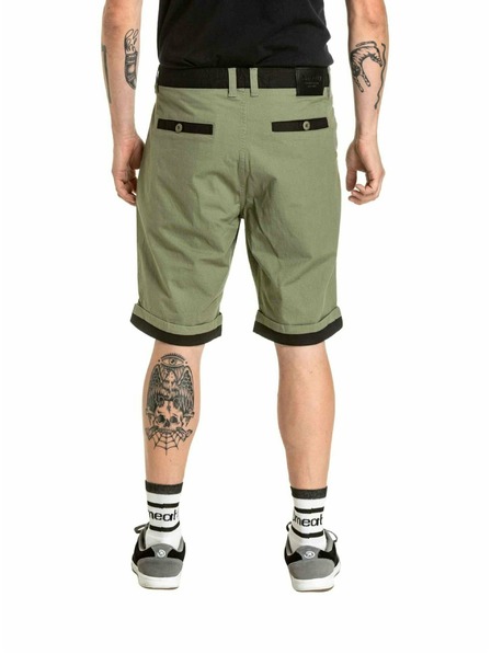 Meatfly Meatfly pantaloni scurți pentru bărbați Barry 2.0 Olive / Black Ripstop