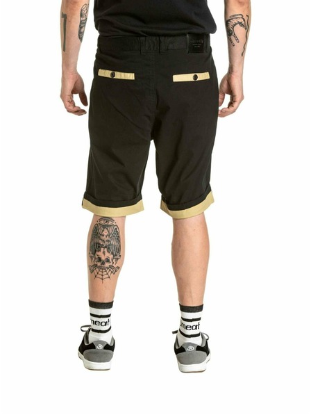 Meatfly Meatfly pantaloni scurți pentru bărbați Barry 2.0 Black / Latte