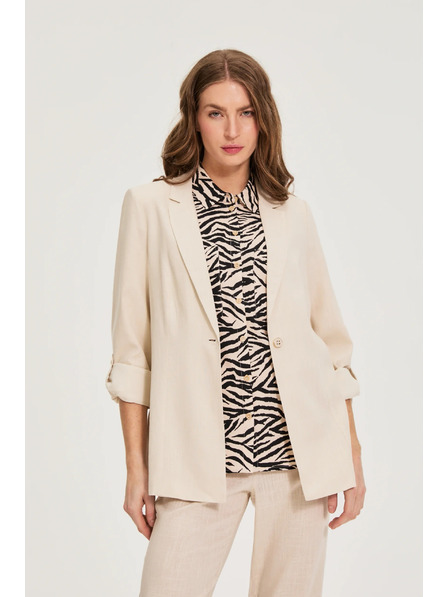 Moodo Sacou cu amestec de in bej Moodo