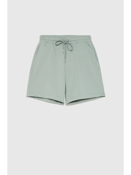 Moodo Pantaloni scurți din bumbac olive Moodo