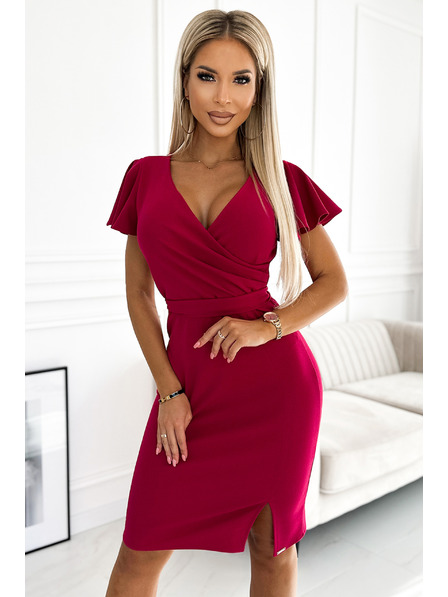 numoco Rochie cu decolteu largi - fucsia Numoco NINA