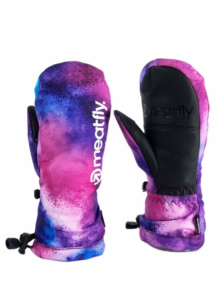Meatfly Meatfly mănuși pentru copii Slayer Purple Aquarel