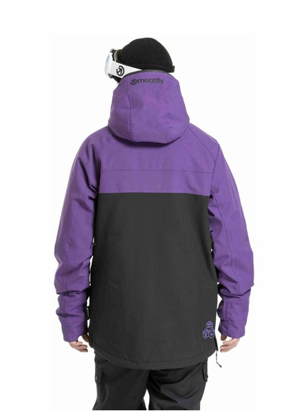Meatfly Jachetă pentru bărbați Meatfly SNB & SKI Slinger Petunia / Black