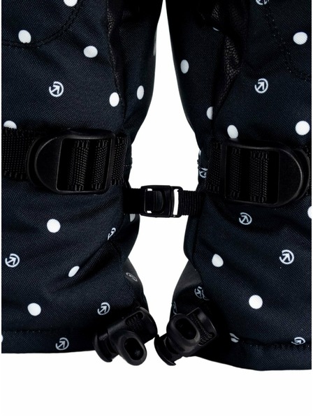 Meatfly Mănuși pentru femei Meatfly Manson Black Dots