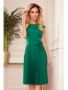 numoco Rochie plisată cu mâneci scurte - verde Numoco LILA