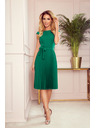 numoco Rochie plisată cu mâneci scurte - verde Numoco LILA