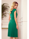 numoco Rochie plisată cu mâneci scurte - verde Numoco LILA
