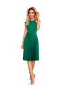 numoco Rochie plisată cu mâneci scurte - verde Numoco LILA