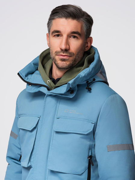 Ombre Clothing Jachetă lungă izolată pentru bărbați Ombre Clothing