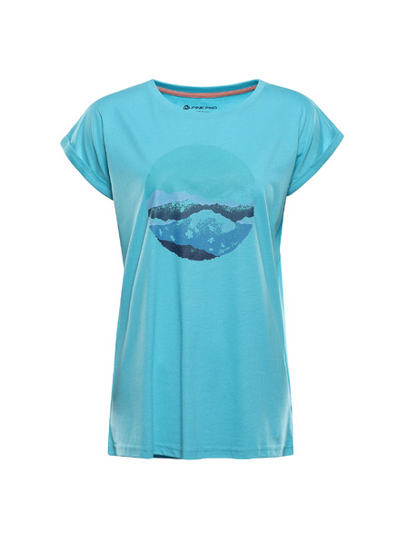 ALPINE PRO Tricou pentru femei din material neinfroșabil ALPINE PRO OMBA 2 curacao varianta pb
